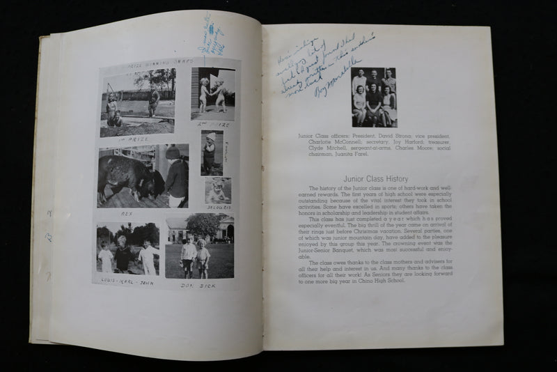 1940 EL CHASQUI CHINO HIGH SCHOOL YEARBOOK - CHINO, CALIFORNIA - YB 3512