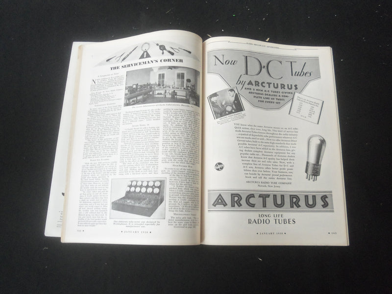 1930 JANUARY RADIO BROADCAST MAGAZINE - NICE COVER, ARTICLES & PHOTOS - B 434X