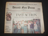 1995 JUNE 12 DETROIT FREE PRESS NEWSPAPER - DETROIT GRAND PRIX - NP 7635