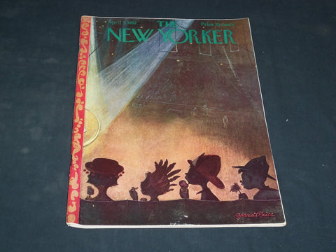 1952 APRIL 5 THE NEW YORKER MAGAZINE - ILLUSTRATED COVER - NY 457