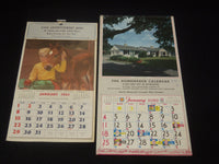 1953-1961 ADVERTISING CALENDARS LOT - 6 PIECES - O 3822