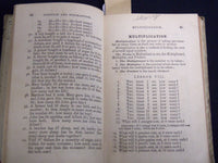 1866 THE AMERICAN INTELLECTUAL ARITHMETIC VOLUME BY JOHN STODDARD - KD 4814L