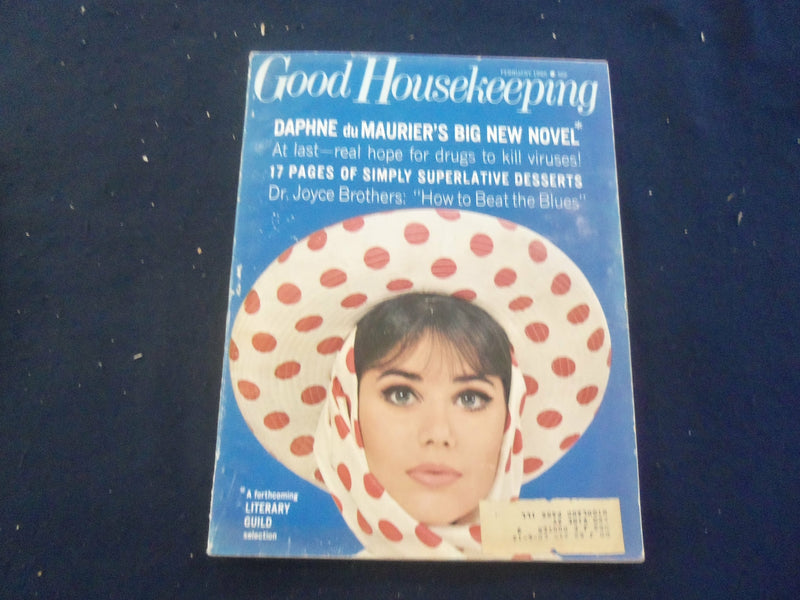 1965 FEBRUARY GOOD HOUSEKEEPING MAGAZINE - NICE COVER, ARTICLES & ADS - F 514C