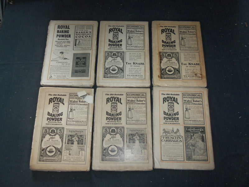 1902-03 HARPER'S MONTHLY MAGAZINE-LOT 13 ISSUES-NICE ILLUSTRATIONS & ADS-WR 240B