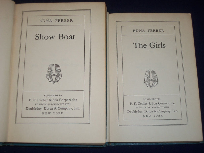 1921-1935 EDNA FERBER BOOK LOT OF 3 - SHOW BOAT - GIRLS - COME & GET IT- KD 2662