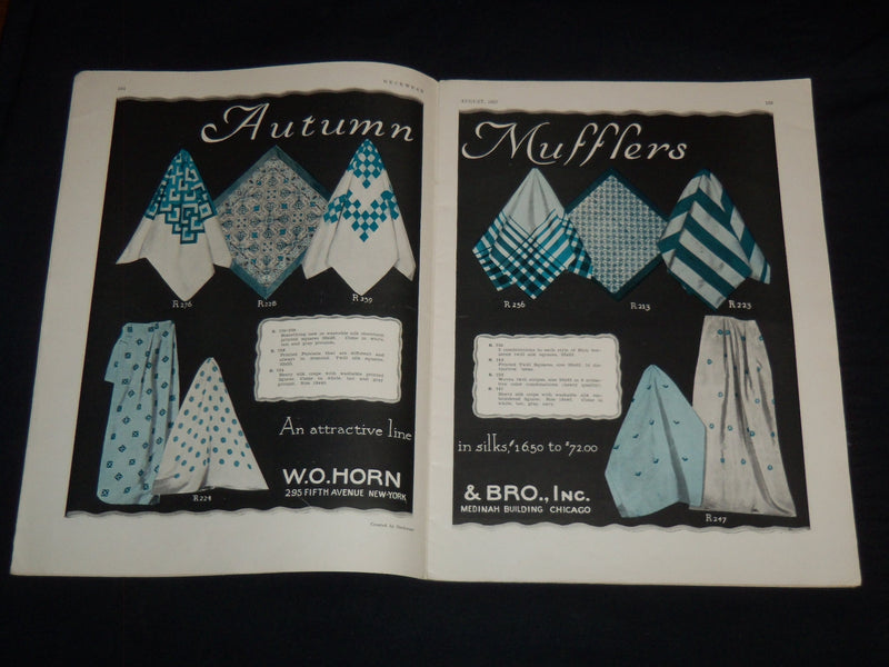 1927 AUGUST NECKWEAR FOR MEN MAGAZINE - NICE ADVERTISEMENTS - J 9035