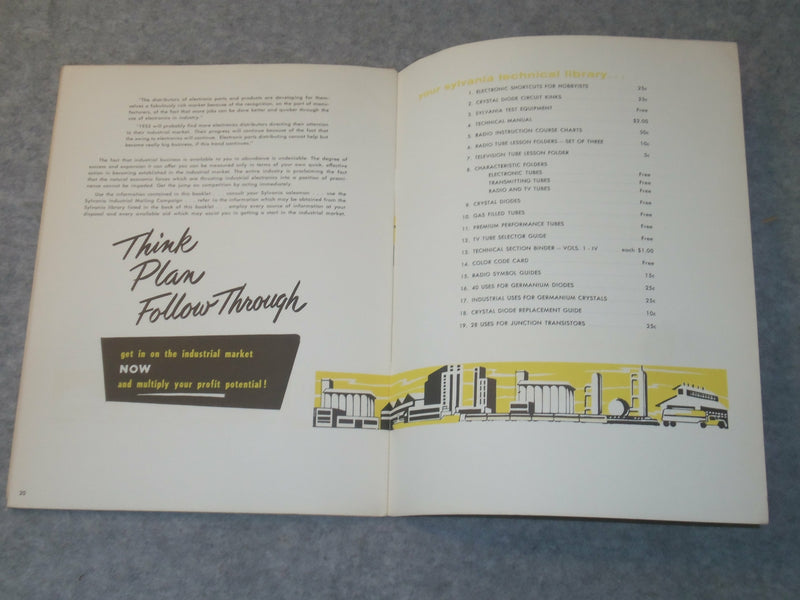 1955 SYLVANIA INDUSTRIAL SALES MANUAL - J 6305