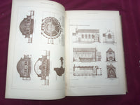 1921 JAN-DEC THE BUILDER U. K. MAGAZINE BOUND VOLUMES - 2 VOLS - FOLD OUTS- C 32