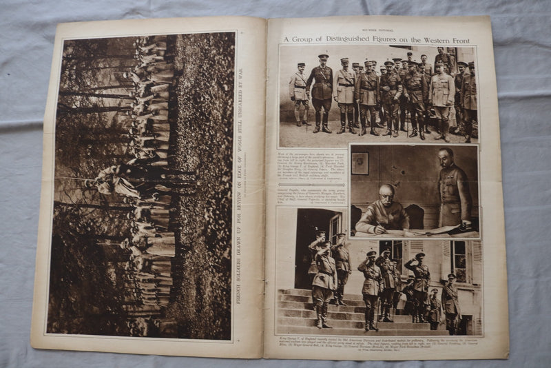 1918 OCT 10 MID-WEEK PICTORIAL MAGAZINE SECTION - PARADE OF 5TH AVENUE - NP 9240
