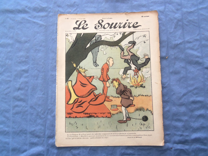 1901 JUNE 22 LE SOURIRE MAGAZINE - ILLUSTRATED COMEDY - FRENCH TEXT - SP 4864P