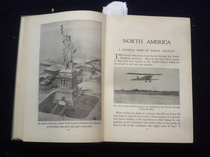 1931 CARPENTER'S NEW GEOGRAPHICAL READER-NORTH AMERICA- HARDCOVER BOOK - KD 8460