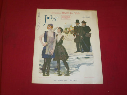 1919 JUNE 14 JUDGE MAGAZINE - THE WETS AND THE DRYS - ILLUSTRATIONS - B 6084