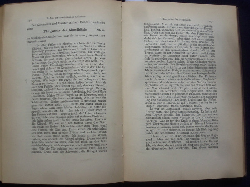 1929 ARZTE ALS PATIENTEN HARDCOVER BOOK VON PROF. A. GROTJAHN - GERMAN- KD 8996