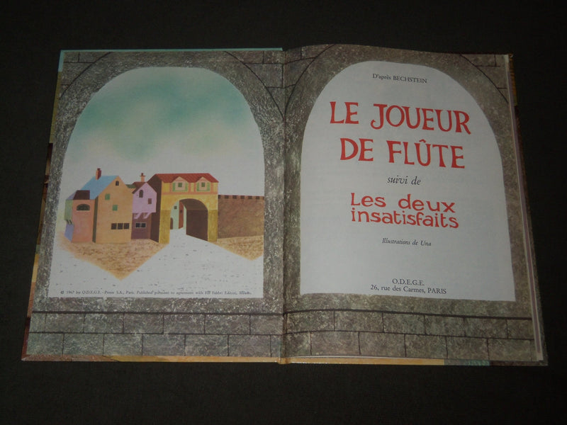 1967 BECHSTEIN - O. D. E. G. E. FRENCH BOOK LOT OF 2 - JOUEUR DE FLUTE - KD 4769