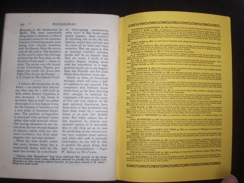 1929 JULY THE READER'S DIGEST SOFTCOVER BOOK - NUMBER 87 - J 9931