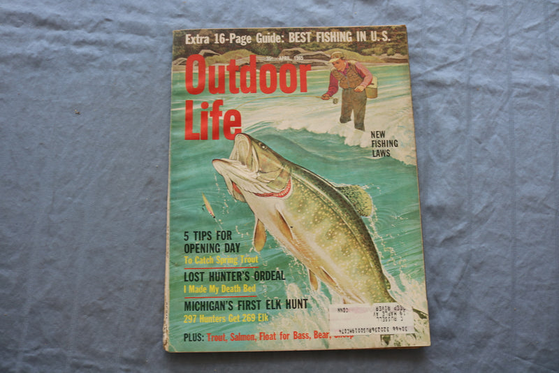 1965 APRIL OUTDOOR LIFE MAGAZINE - NEW FISHING LAWS COVER - SP 6183R
