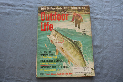 1965 APRIL OUTDOOR LIFE MAGAZINE - NEW FISHING LAWS COVER - SP 6183R