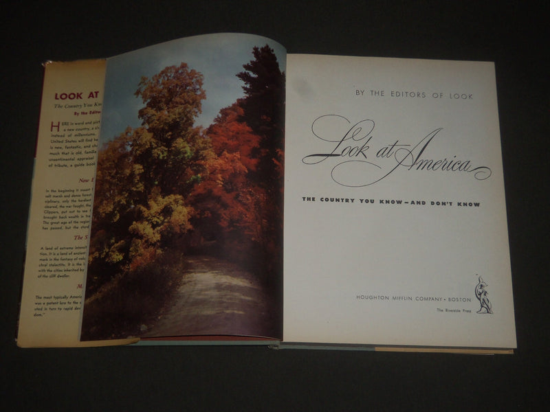 1946 LOOK AT AMERICA BY LOOK EDITORS HARDCOVER BOOK - GREAT PHOTOS - I 742