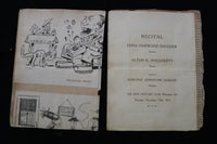 1912 NOVEMBER 19 EDNA HARWOOD BAUGHER SOPRANO RECITAL PROGRAM - K 2809
