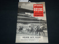 1959 SEPTEMBER SAN FRANCISCO GUIDE MAGAZINE - GOLDEN GATE FIELD - J 8569