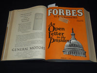 1928 JANUARY 1-JUNE 15 FORBES MAGAZINE BOUND VOLUME - NICE ADS - R 10H