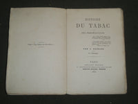 1861 HISTOIRE DU TABAC SES PERSECUTIONS BOOK BY C. BARBIER - 2ND EDITION- J 4762