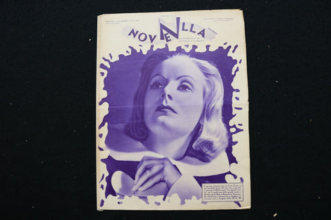 1934 MARCH 25 NOVELLA MAGAZINE - GRETA GARBO COVER - E 25599