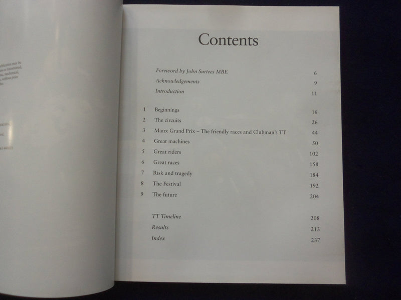 2004 THE MAGIC OF THE TT HARDCOVER BOOK - RACING OVER THE MOUNTAIN - KD 1111A