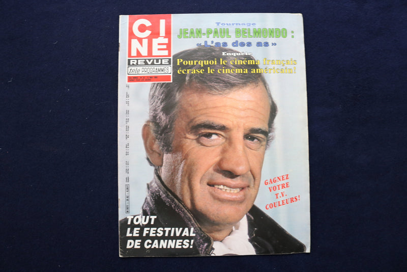 1982 MAY 13 CINE REVUE MAGAZINE - JEAN-PAUL BELMONDO COVER - E 22099