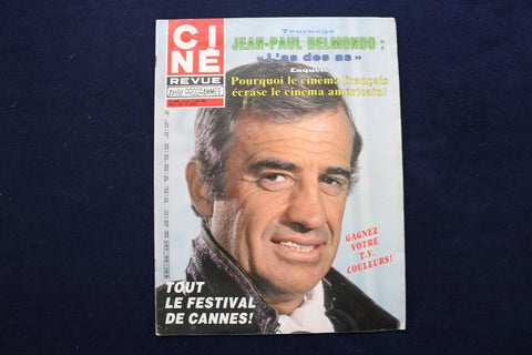 1982 MAY 13 CINE REVUE MAGAZINE - JEAN-PAUL BELMONDO COVER - E 22099