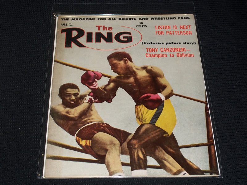 1962 APRIL THE RING MAGAZINE - FLOYD PATTERSON BOXING COVER - E 3382