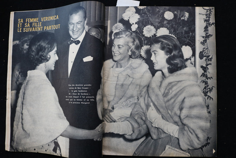 1954 LE SOIR ILLUSTRE MAGAZINE - GARY COOPER COVER - E 25036