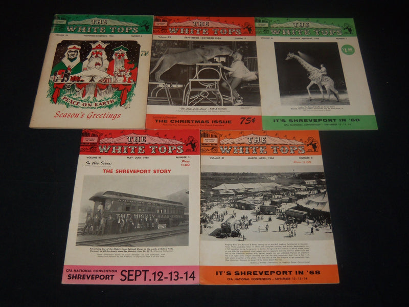 1958-1962 THE WHITE TOPS MAGAZINE LOT OF 36 ISSUES - CIRCUS - O 3689