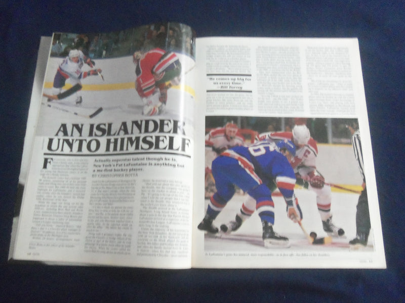 1990 NHL GOAL MAGAZINE - DALE HUNTER COVER - WASHINGTON CAPITALS - SP 6483I