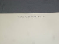 NEW HAMPSHIRE SENATOR NORRIS COTTON 8 X 10 AUTOGRAPHED PHOTO - J 4056