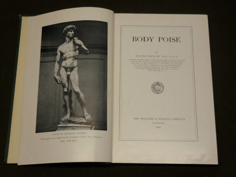 1943 BODY POISE HARDCOVER BOOK BY WALTER TRUSLOW M. D. - KD 6133
