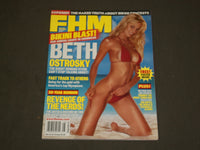 2004 AUGUST FHM MAGAZINE (FOR HIM) - BETH OSTROSKY COVER - B 3545