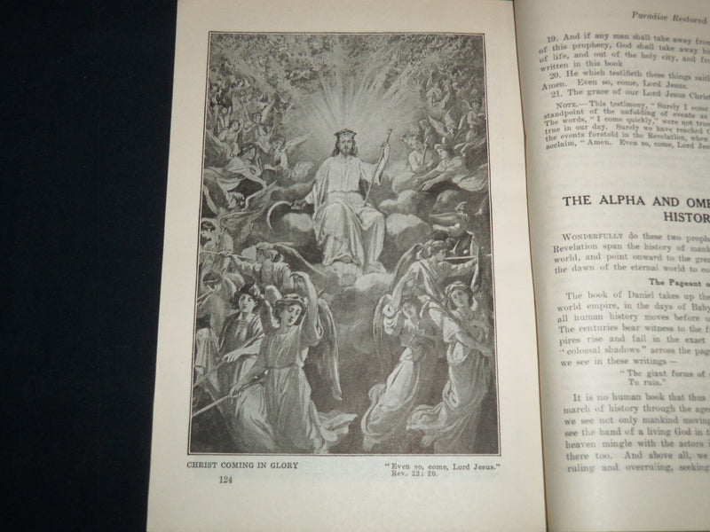 1925 TWO GREAT PROPHECIES MESSAGE TO ALL MANKIND SOFTCOVER BOOK - J 9297