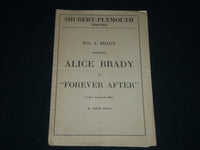 1918-1919 AFTER BROADWAY PROGRAM - ALICE BRADY -SHUBERT-PLYMOUTH THEATRE- J 4084
