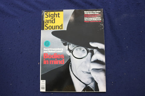 1992 MARCH SIGHT AND SOUND MAGAZINE - DAVID CRONENBERG COVER - E 17604