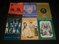1956 OPERA NEWS MAGAZINE LOT OF 23 DIFFERENT ISSUES - O 2805E