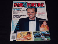 1986 MARCH FAME & FORTUNE MAGAZINE - JACK NICHOLSON PREMIER ISSUE - E 17013