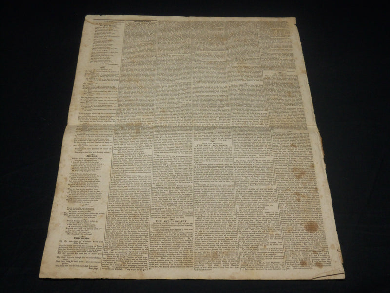 1825 SEPTEMBER 13 AMERICAN TRAVELLER NEWSPAPER - WILLIAMS - BROWNS - NP 4831
