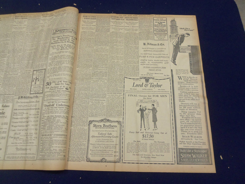 1916 JANUARY 25 NEW YORK TIMES - CAPABLANCEA WINS TWO CHESS GAMES - NT 9066
