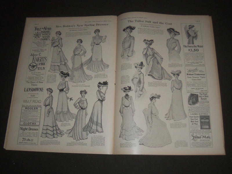 1902 MARCH LADIES' HOME JOURNAL MAGAZINE - GREAT ILLUSTRATIONS & ADS - SP 3069