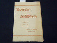 1885 EVARTS CUTLER'S ARTISTS EXHIBITION CATALOGUE- NEW HAVEN CONNECTICUT- K 2047