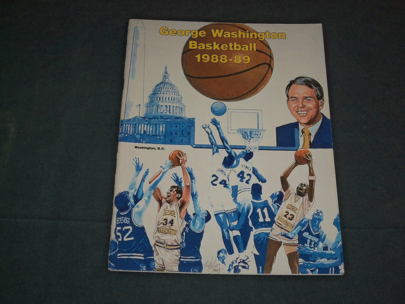 1988-1989 GEORGE WASHINGTON UNIVERSITY BASKETBALL MEDIA GUIDE - J 3862