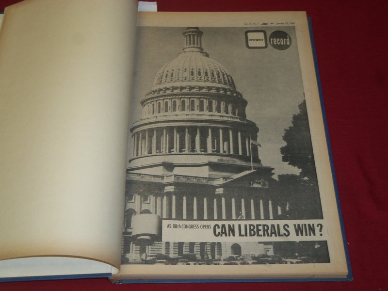 1963 RWDSU RECORD NEWSPAPER BOUND VOLUME NO. 10 - RETAIL - WHOLESALE - R 15C