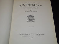 1918-1919 A HISTORY OF ITALIAN FURNITURE BY WILLIAM M. ODUM VOLUME 1 & 2 - #18