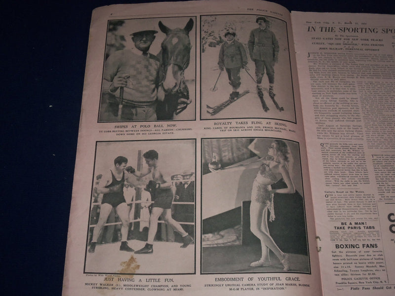 1931 MAR 21 NATIONAL POLICE GAZETTE - HELEN LONG - BLONDELL - MARSH - SP 3054